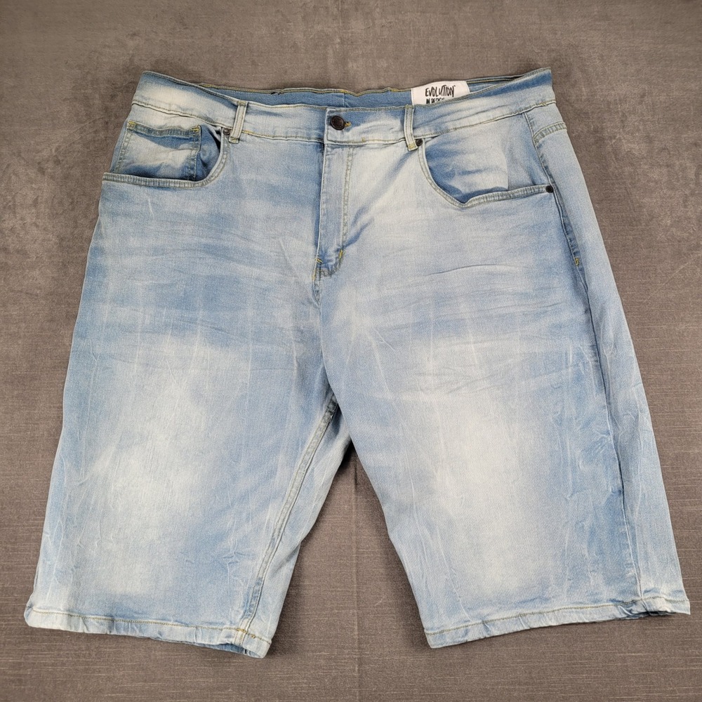 Evolution In Design Slim Fit Jean Shorts Hip Hop Big & Tall Denim 46W